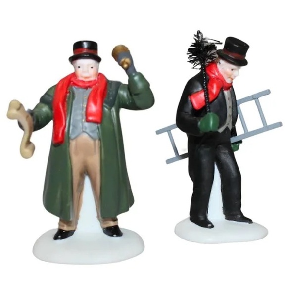Department 56  Town Crier & Chimney Sweep 1991 With Box - Picture 8 of 8